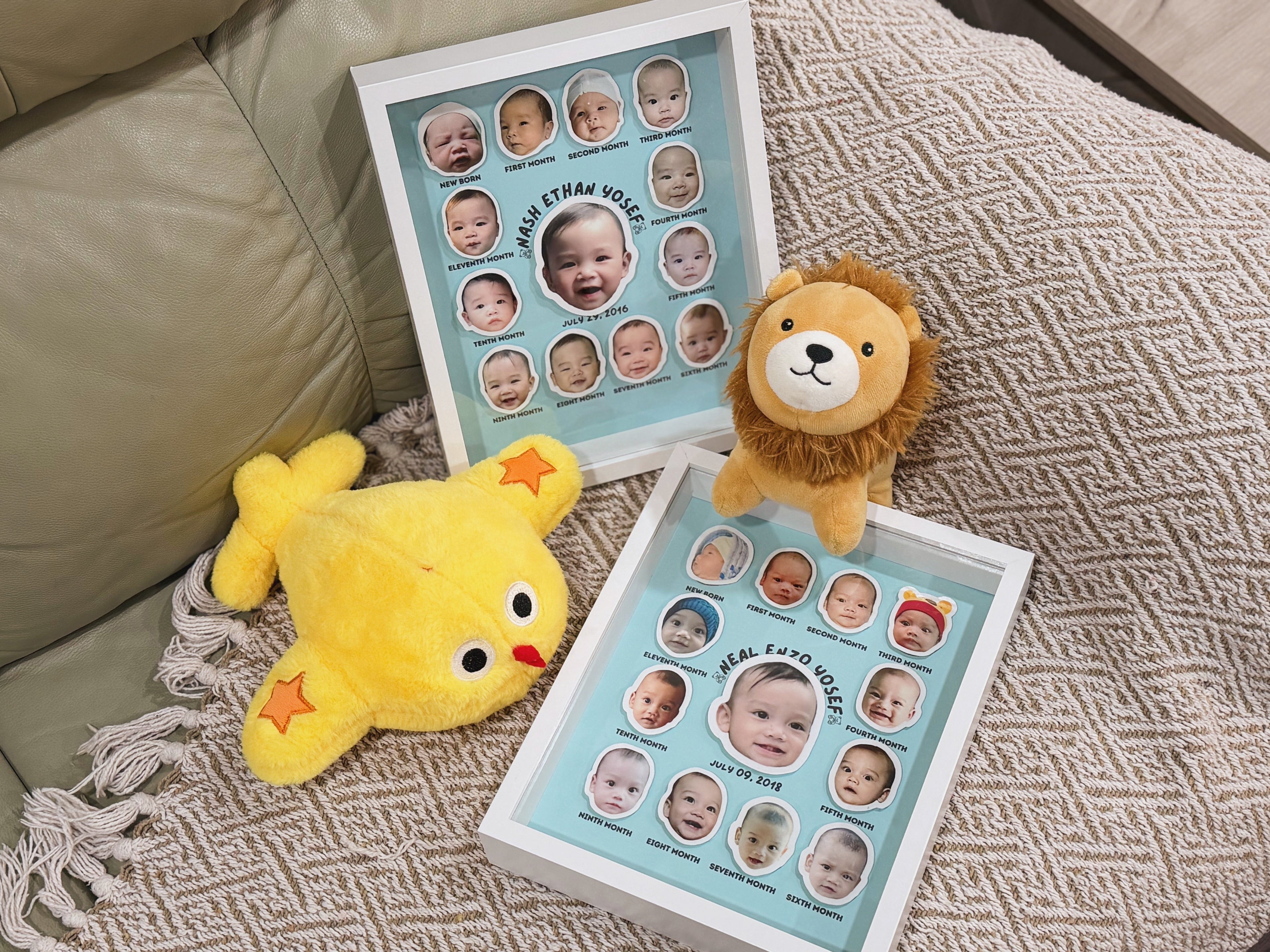 Baby’s First Year Frame – Monthly Milestone Photo Display