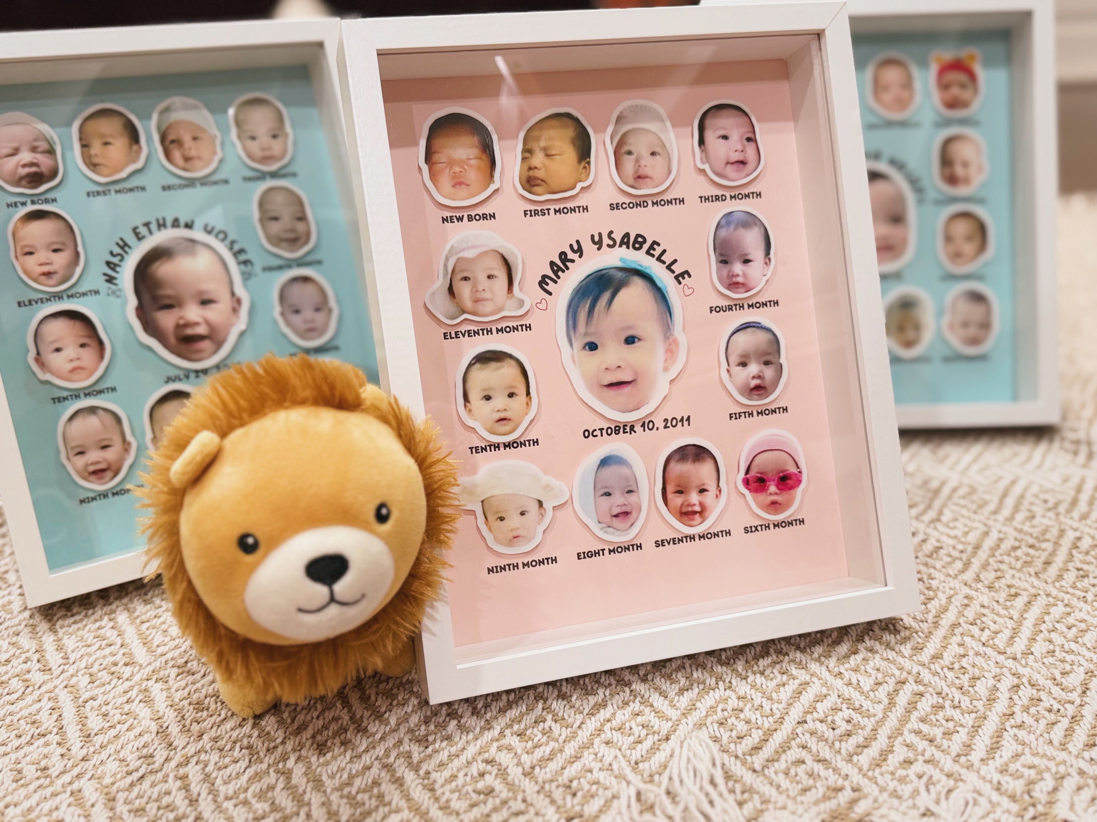 Baby’s First Year Frame – Monthly Milestone Photo Display