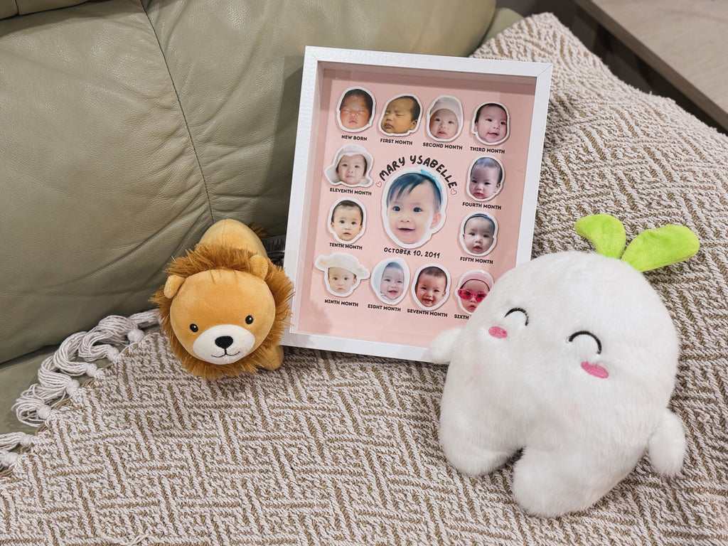 Baby’s First Year Frame – Monthly Milestone Photo Display