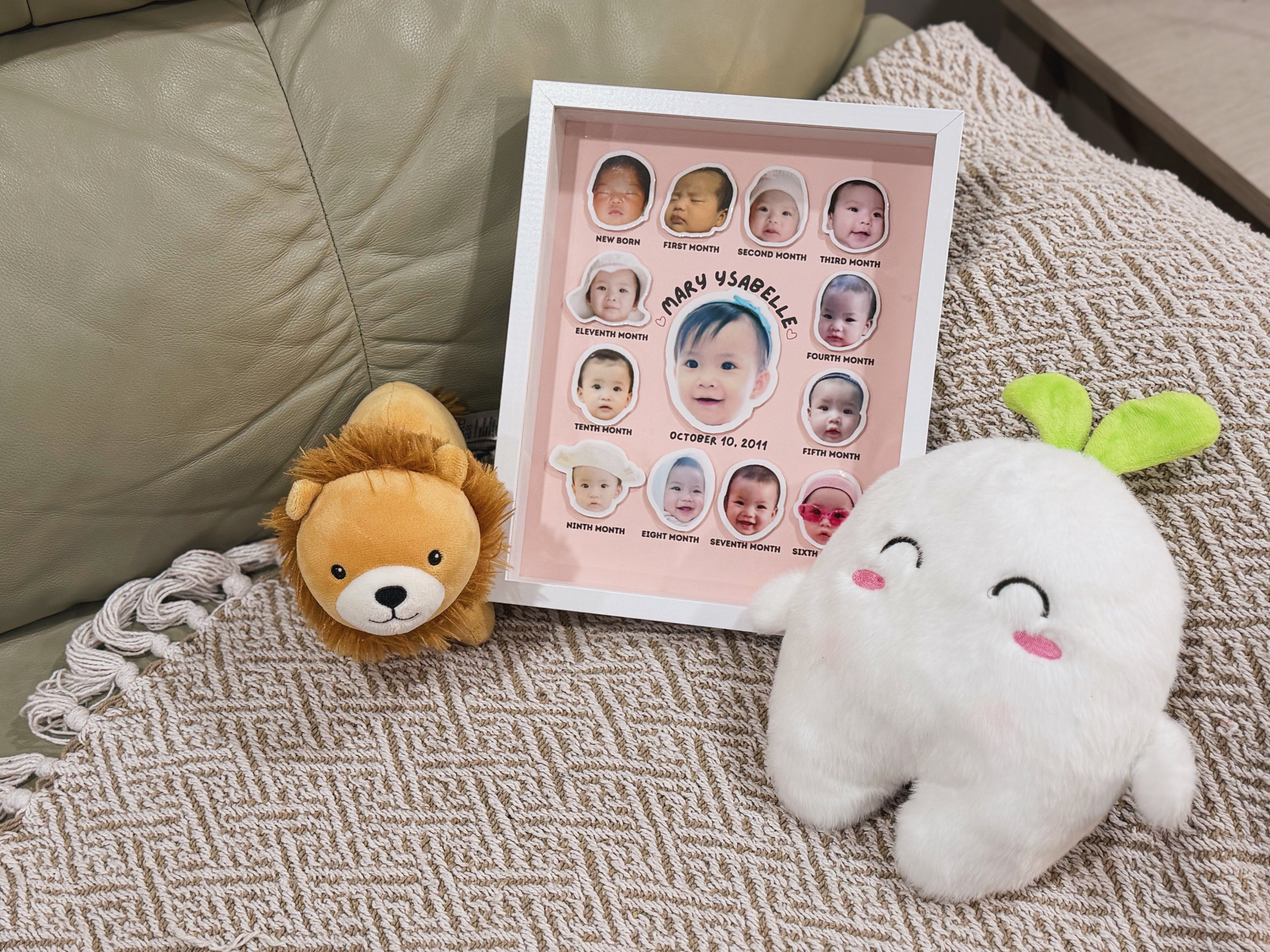 Baby’s First Year Frame – Monthly Milestone Photo Display