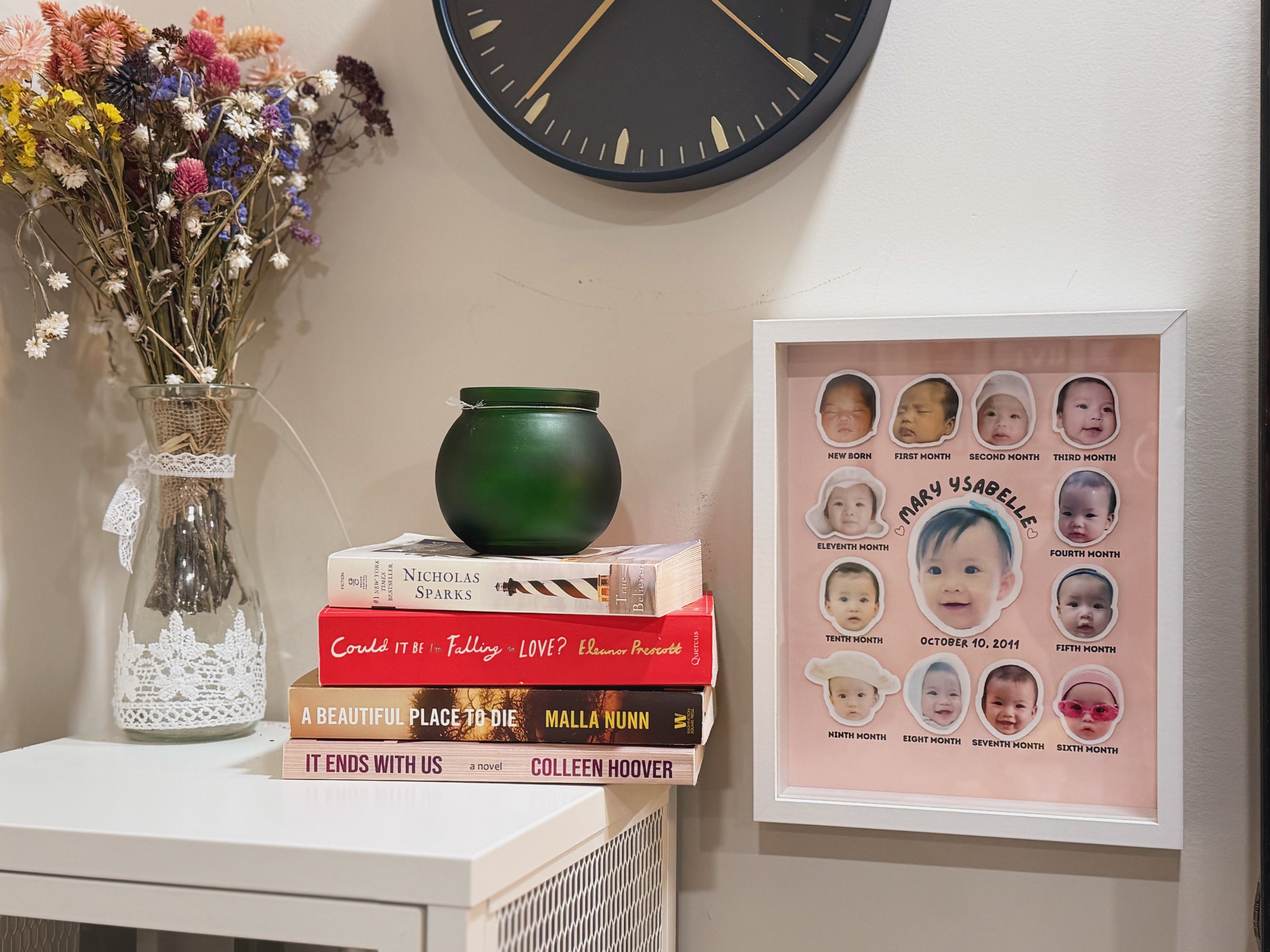 Baby’s First Year Frame – Monthly Milestone Photo Display