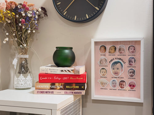 Baby’s First Year Frame – Monthly Milestone Photo Display